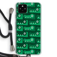 Crocs: Pixel 5a 5G Transparant Hoesje met koord