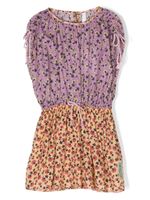 ZIMMERMANN Kids robe Tiggy froncée à fleurs - Violet