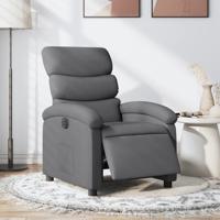 Fauteuil elektrisch verstelbaar stof donkergrijs