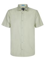Petrol Men Shirt Short Sleeve Uni M-1050-sis414 Overhemd 6173 Desert Sage