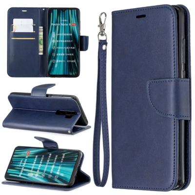 Voor Xiaomi Redmi Note 8Pro retro Lambskin textuur zuivere kleur horizontale Flip PU lederen draagtas met houder & kaartsleuven & portemonnee & Lanyar