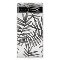 Google Pixel 6A | TPU Case | Leaves Grey
