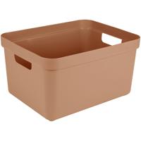 Sunware opbergbox Sigma Home - kunststof - 32 liter - terra - opberg dozen/bakken Sunware opbergbox Sigma Home - kunststof - 32 liter - terra - opberg dozen/bakken