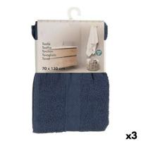 Badhanddoek Berilo Blauw 80 % katoen 20 % Polyester 70 x 0,5 x 130 cm 35 x 1 x 20 cm (3 Stuks)