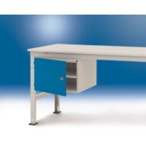 Manuflex ZB4713.7035 Behuizing onderbouw universele stationair, gebruiksh. 300 mm met 1 deur links draaiend. Voor tafel diepte 800 mm