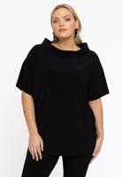 Yoek Tuniek met boothals | Zwart | Maat 46/48