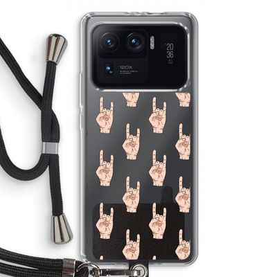 Rock: Xiaomi Mi 11 Ultra Transparant Hoesje met koord