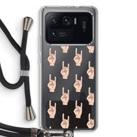 Rock: Xiaomi Mi 11 Ultra Transparant Hoesje met koord