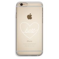 Best heart pastel: iPhone 6 Plus / 6S Plus Transparant Hoesje Best heart pastel: iPhone 6 Plus / 6S Plus Transparant Hoesje