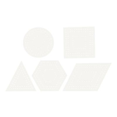 Creativ Company Kruissteken karton wit geometrisch, 20st.