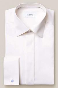 ETON Slim Fit Gala shirt ecru, Effen