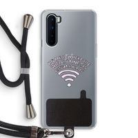 Home Is Where The Wifi Is: OnePlus Nord Transparant Hoesje met koord