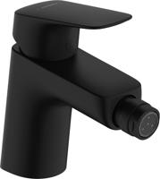Hansgrohe Logis ééngreeps bidetmengkraan 70 met PopUp trekwaste, mat zwart