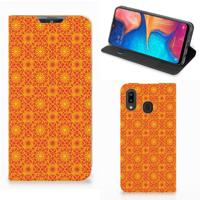 Samsung Galaxy A30 | Hoesje met Magneet | Batik Oranje