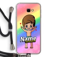 Chibi Maker man: Samsung Galaxy J4 Plus Transparant Hoesje met koord
