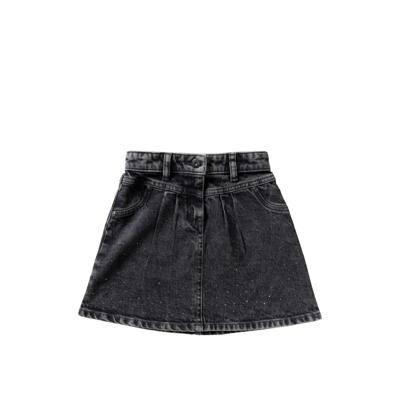 Your wishes winter rok meisjes - grijs - denim, glitter, stretch