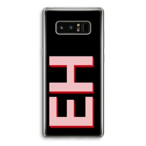 Monogram: Samsung Galaxy Note 8 Transparant Hoesje