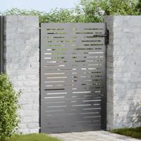 Tuinpoort met slot Zwart 85 x 125 cm Poedergecoat staal