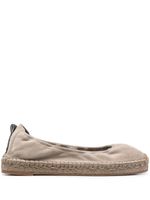 Brunello Cucinelli espadrilles en daim 20 mm - Gris