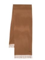 Zegna fringed-edge cashmere scarf - Marron - thumbnail