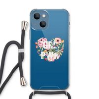 GRL PWR Flower: iPhone 13 Transparant Hoesje met koord