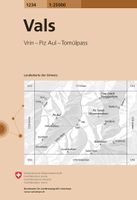 Wandelkaart - Topografische kaart 1234 Vals | Swisstopo - thumbnail