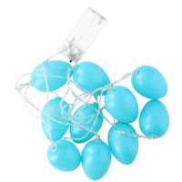 Decoratie Led Verlichting Lichtblauwe Paaseieren 192 Cm - Lichtsnoeren - thumbnail