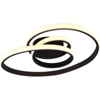 Mat Zwarte LED Plafondlamp 18.5W - Warm Wit 3000K - Dimbaar - Aluminium