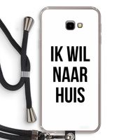 Ik wil naar huis: Samsung Galaxy J4 Plus Transparant Hoesje met koord