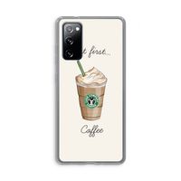 But first coffee: Samsung Galaxy S20 FE / S20 FE 5G Transparant Hoesje But first coffee: Samsung Galaxy S20 FE / S20 FE 5G Transparant Hoesje