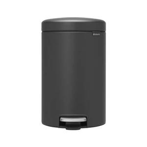 Brabantia 113802 vuilnisbak 12 l Rond Kunststof Grijs