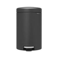 Brabantia 113802 vuilnisbak 12 l Rond Kunststof Grijs - thumbnail