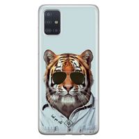 Samsung Galaxy A71 siliconen hoesje - Tijger wild