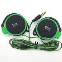 Shini Q940 3.5 mm Super Bass EarHook oortelefoon voor MP3-speler computer mobiel (groen geen MIC)