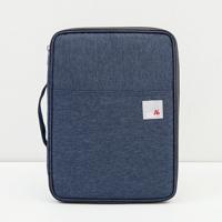 Multi-functionele A4 document zakken draagbare waterdichte Oxford doek opbergtas voor notebooks grootte: 33cm * 24 * 3.5 cm (donkerblauw)