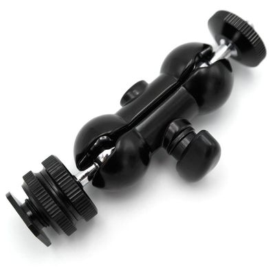 Caruba Dual Balhoofd Bracket (coldshoe + 1/4"F naar 1/4"M)