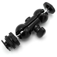 Caruba Dual Balhoofd Bracket (coldshoe + 1/4"F naar 1/4"M)