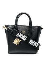 DKNY sac à main à plaque logo - Noir