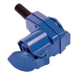 Schwabe Camping CEE Koppelcontactstop/contactdoos haaks 230V 16A 3 polig, 6h IP44