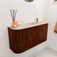 Toiletmeubel Mondiaz Joya Dlux | 83.2 cm | Meubelkleur Ruby | Faye wastafel Frappe Wasbak Midden | 1 kraangat