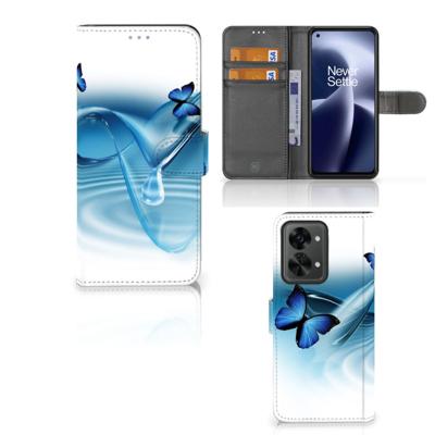 OnePlus Nord 2T | Telefoonhoesje | Met pasjeshouder | Vlinders
