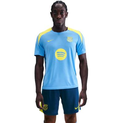 Nike FC Barcelona Strike Trainingsset 2025-2026 Lichtblauw Donkerblauw Felgeel