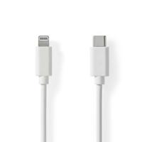 Lightning Kabel | USB 2.0 | Apple Lightning 8-Pins | USB-C© Male | 480 Mbps | Vernikkeld | 1.00 m - thumbnail