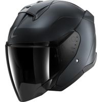 SHARK Skwal Jet Dark Shadow, Jethelm of scooter helm, Mat blauw steel B16