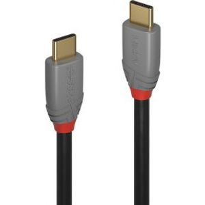 Lindy 36900 USB-kabel 0,5 m USB C Mannelijk Zwart, Grijs