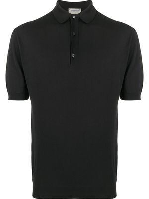 John Smedley polo classique - Noir