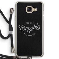 Capable: Samsung Galaxy A5 (2016) Transparant Hoesje met koord