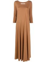 Raquel Allegra robe longue Lucy Drama - Tons neutres - thumbnail