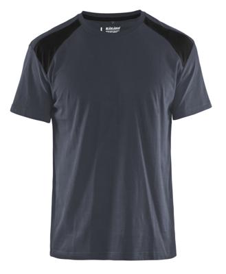 Blåkläder T-Shirt bicolour 33791042 | Donkergrijs/Zwart | Maat M - 7330509604502