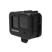 Telesin vlog cage kunststof voor GoPro Hero 9/10/11/12/13 met cold shoe mount